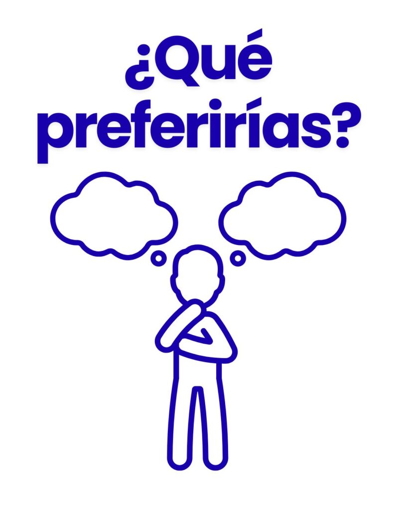 ¿Qué preferirías?